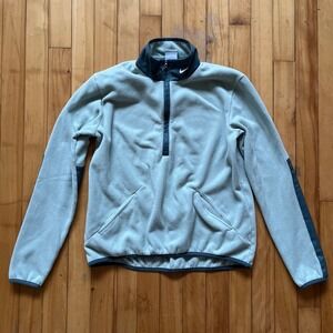 Nike Therma-FIT Quarter Zip Fleece Pullover Light Green Women's Size Small